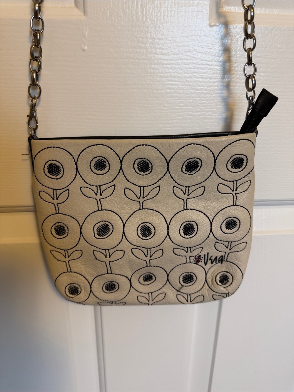Vera / Brighton crossbody purseWhite Floral Crossbody purse
